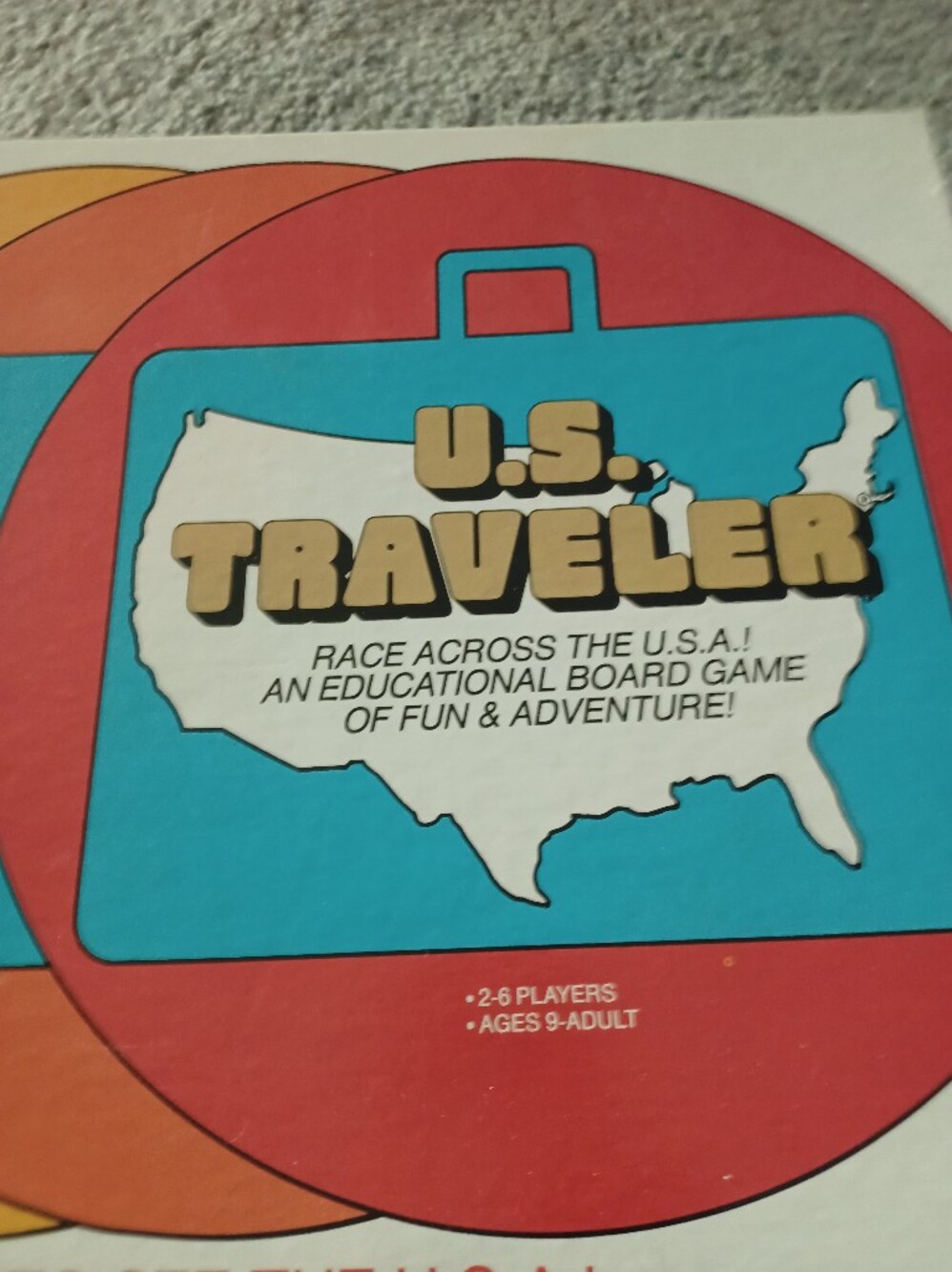 Vintage U.S. Traveler Board Game